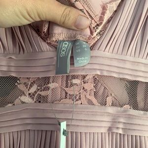 Rose ASOS maxi dress or bridesmaid dress.